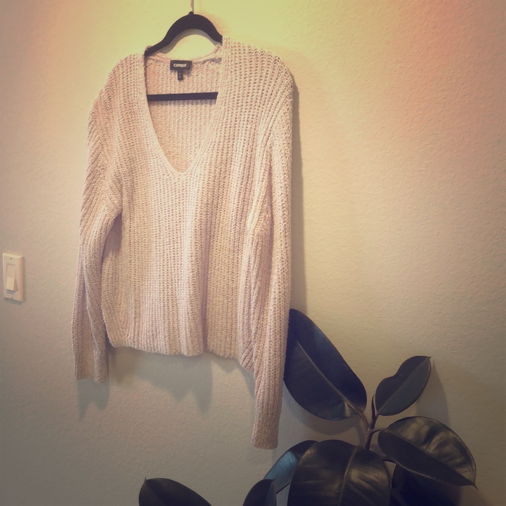 Blush Rose Slouchy Sweater